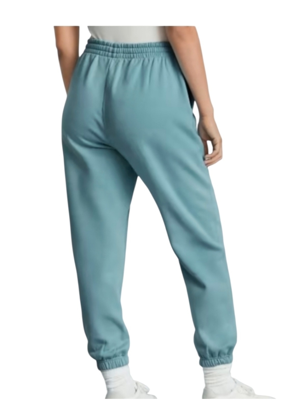 Everlane Track Jogger Sweatpants XS Blue Organic Cotton French Terry Oversized - Picture 8 of 10